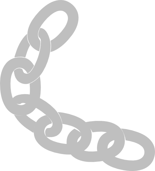 Grey Chain Link Framed Clip Art - Chain Links Vector Png (540x594), Png Download