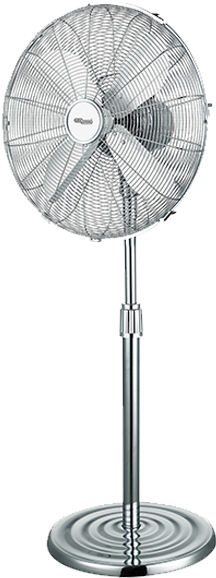 16” Metal Stand Fan - Challenge 16 Inch Pedestal Fan Chrome (800x600), Png Download
