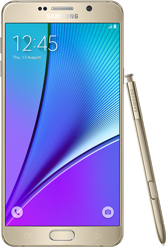 Samsung Galaxy Note 5samsung - Samsung Galaxy Note 5 32gb Gold (833x870), Png Download