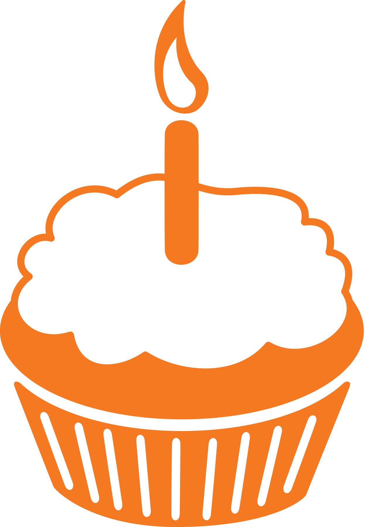 Clientuploads/our Impact/birthday Cupcake Orng Rgb - Clip Art (1246x1800), Png Download