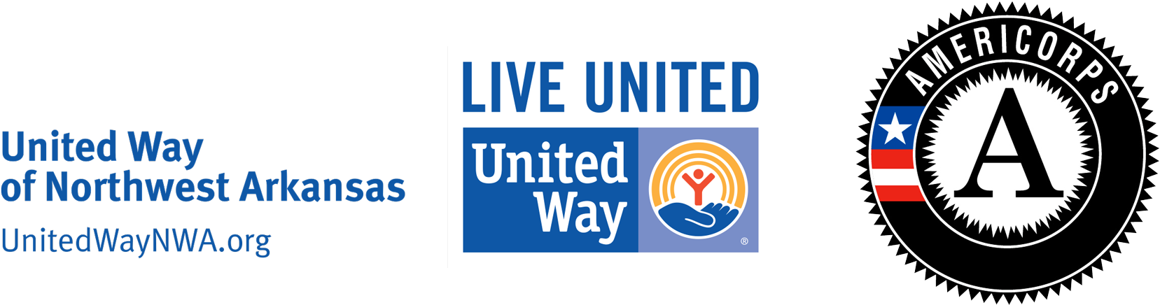 Unitedway-americorps Combined Logo - United Way (1800x485), Png Download