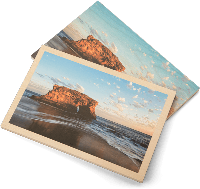 Sizes - Print On Wood (710x621), Png Download