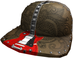 Rockstar Guitar Baseball Cap - Rock Star Cap Png (420x420), Png Download