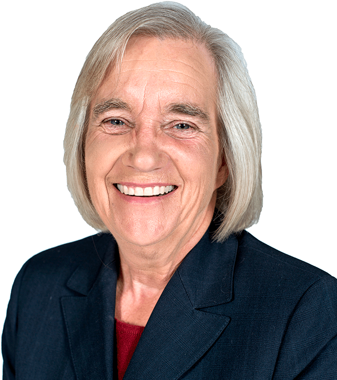 White Woman With Shoulder-length Gray Hair And Wearing - Barbara Howe (689x776), Png Download