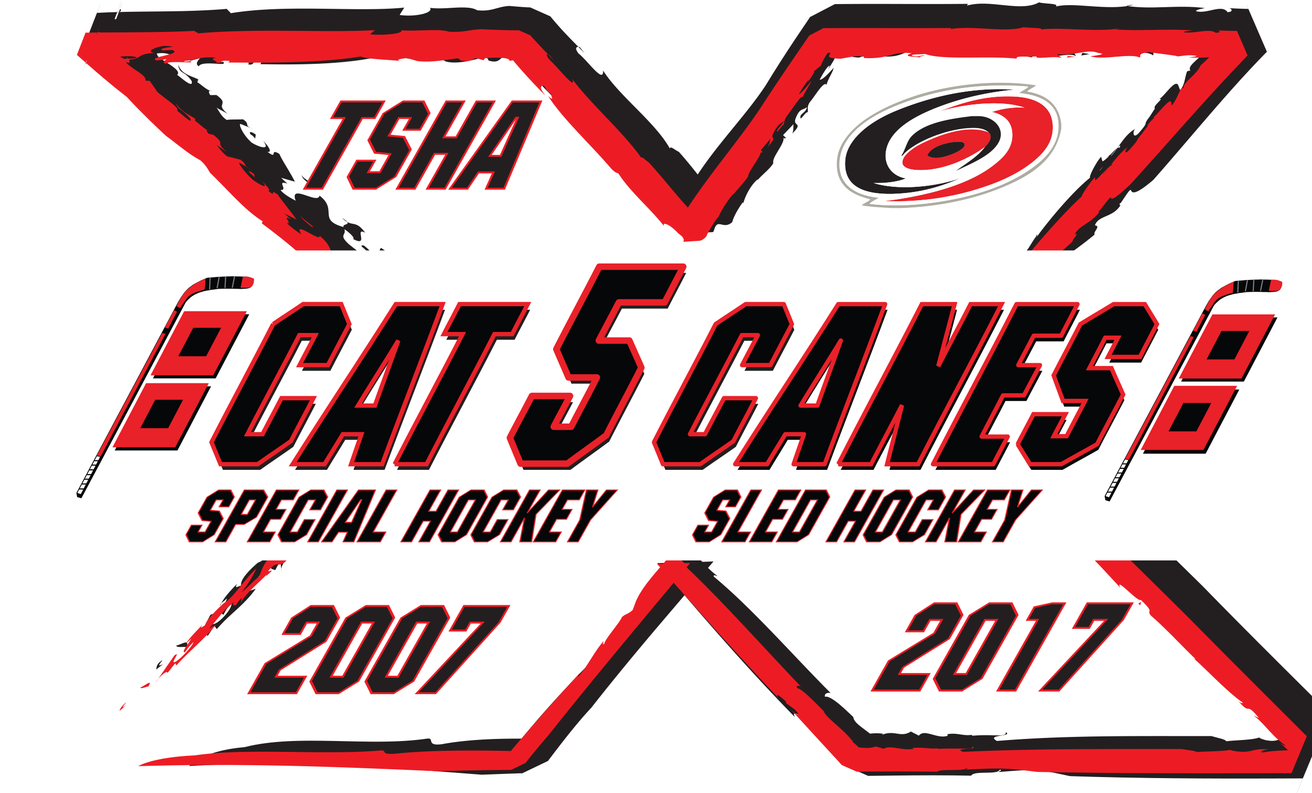 Triangle Special Hockey Association - Cat 5 Canes (2550x1722), Png Download