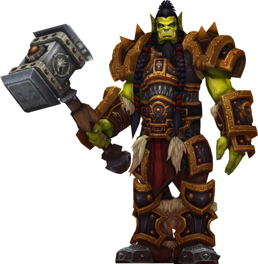 Thrall Son Of Durotan By Daerone-d8lu818 - World Of Warcraft Gif Transparent (884x904), Png Download