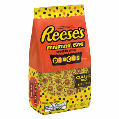 Reese's Miniature Cups Stuffed With Pieces (736x460), Png Download