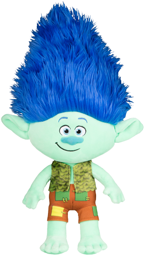 Trolls Branch 12" Plush - Figurine (600x600), Png Download