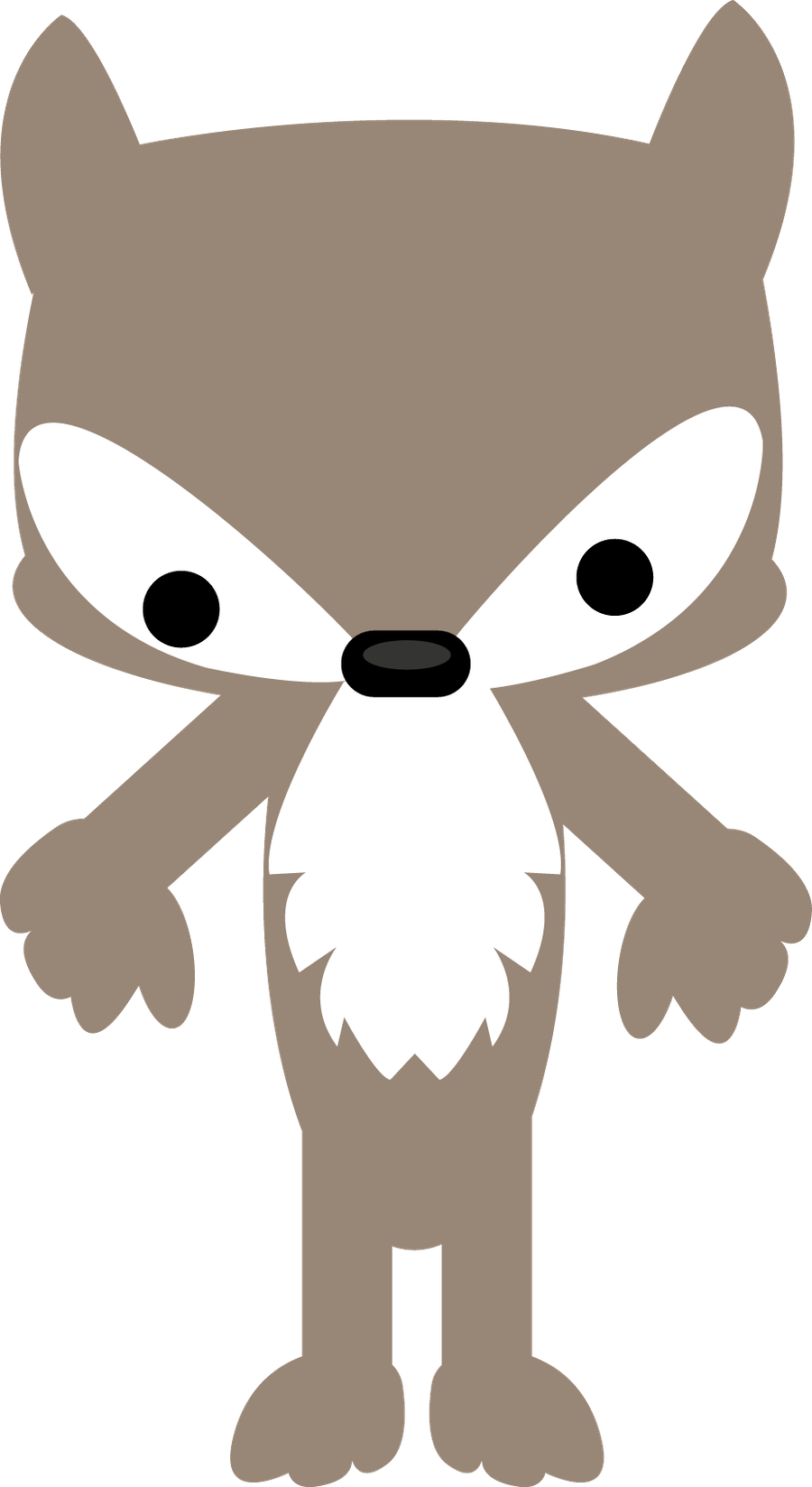 Danielle M - Big Bad Wolf Cute (900x1647), Png Download