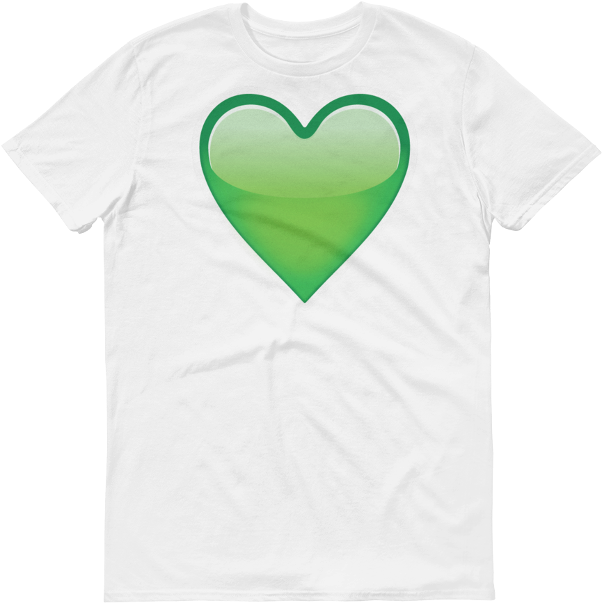 Men's Emoji T-shirt - Heart (1000x1000), Png Download