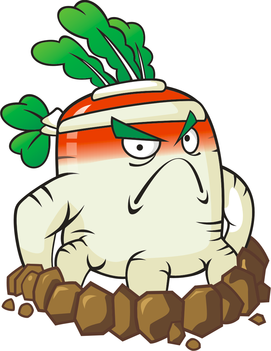 White Radish Hd - Zombie Vs Plants 2 Plants (873x1131), Png Download