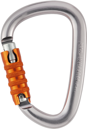 Carabiner Png - Petzl William Ball Lock Biner (343x432), Png Download