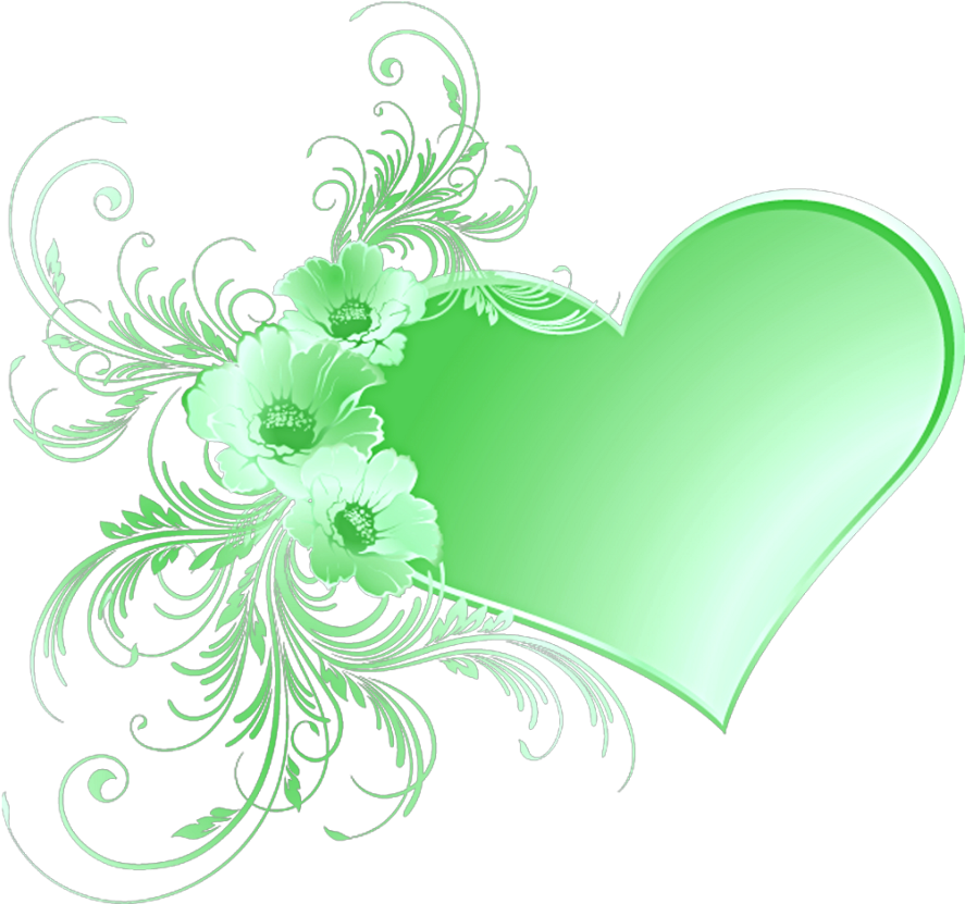 Mq Swirl Swirls Green Heart Hearts Love - My Niece In Heaven (1024x1024), Png Download
