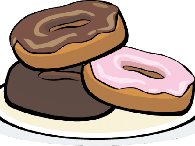 Doughnut Clipart Full Plate (640x480), Png Download