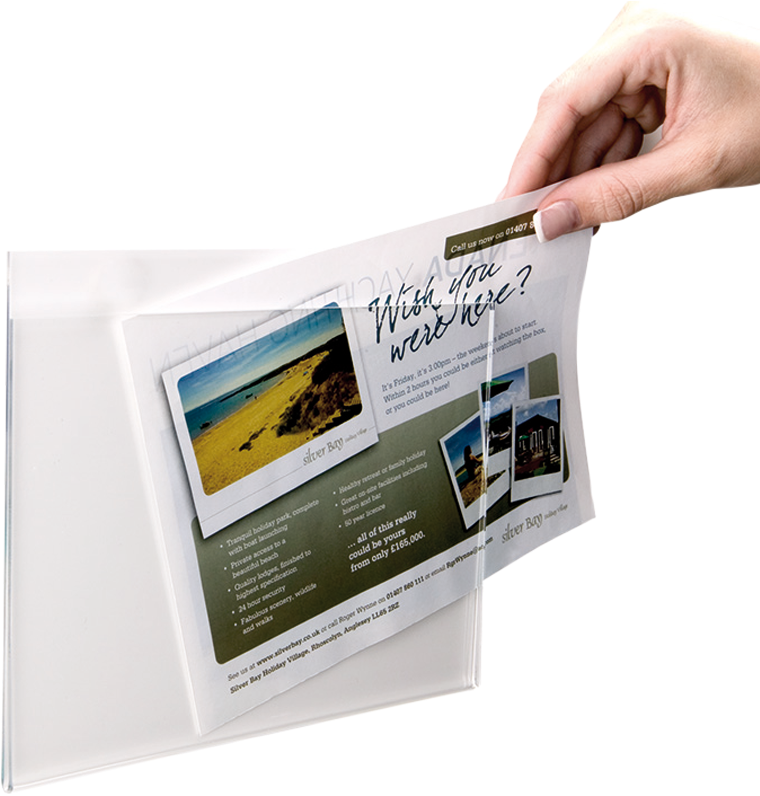 A4 Landscape Paper Holder Pockets With Holes 1 - Standard Paper Size (796x813), Png Download