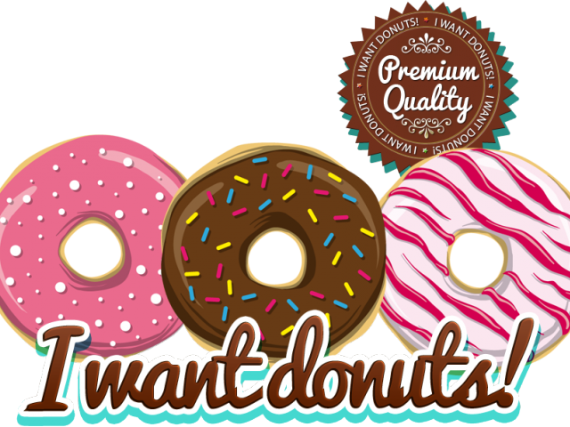Dunkin Donuts Clipart Sprinkled Donut - Doughnut (640x480), Png Download