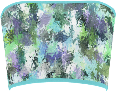 Green Paint Splatter Bandeau Top - Abstract Blue Paint Splatter Backpack By Jnccreations (500x500), Png Download