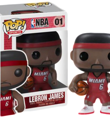 Funko Pop Nba Lebron James Vinyl Figure - Lebron James Funko Pop (375x400), Png Download