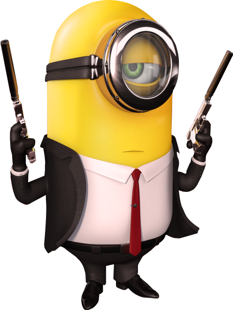 Report Abuse - Minion James Bond (456x606), Png Download