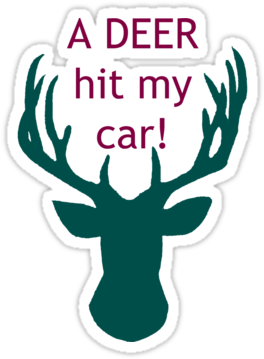 Deer Saying I Love You (375x360), Png Download