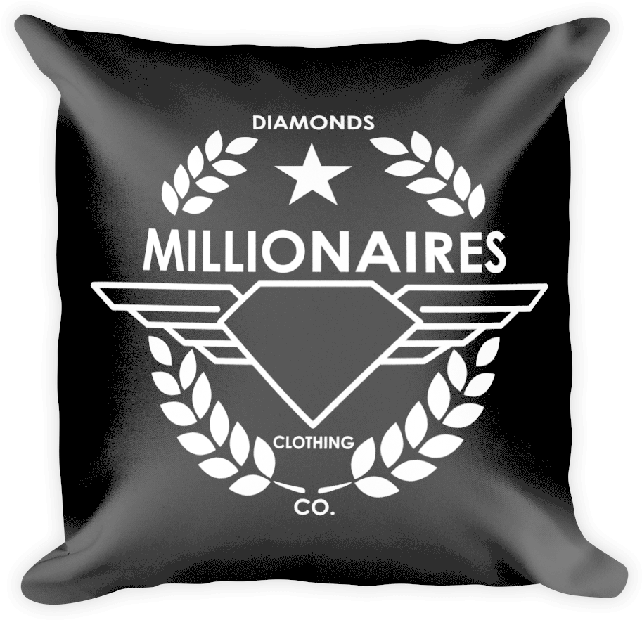 Diamonds & Millionaires Wings Logo Pillow (1000x1000), Png Download