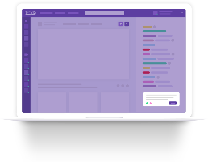 Twitch Extensions - Online Chat (674x524), Png Download