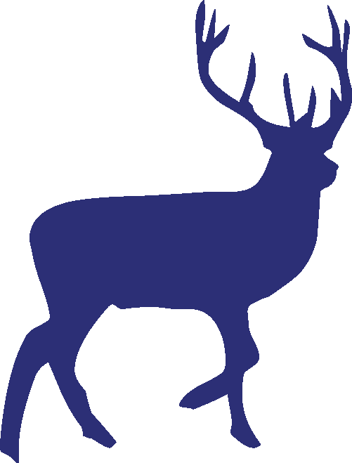 Free Download Reindeer Silhouette Clipart Reindeer - Deer Clipart (501x659), Png Download