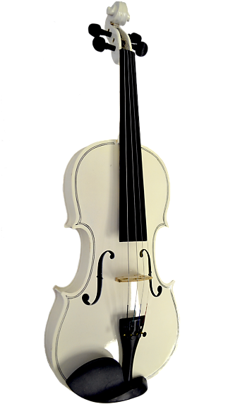 Bridgecraft Vi4412r-wh Colored 4/4 Ensemble W/student - Cello (413x620), Png Download