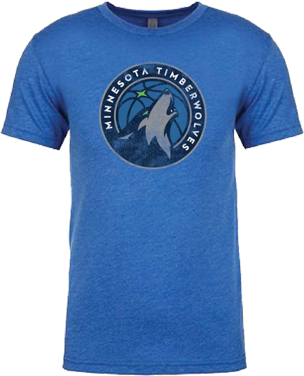 Minnesota Timberwolves Towns Navy Possession T-shirt - Fanmats Nba Minnesota Timberwolves Roundel Mat (500x667), Png Download