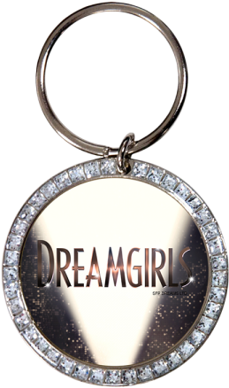 Buy Online Dream Girls West End - Gem Round Keytag Vibraprint W/ Split Ring (560x450), Png Download