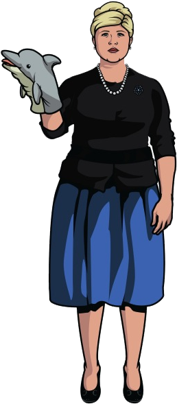 Isis Archer Pam, Pam Poovey, Archer Costume, Sterling - Pam From Archer Halloween Costume (288x612), Png Download