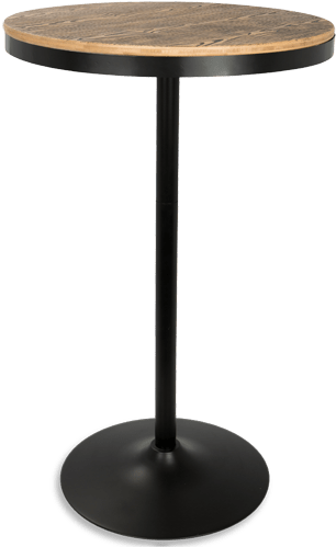 Atlanta Bar Height Table - Black High Top Table (850x534), Png Download