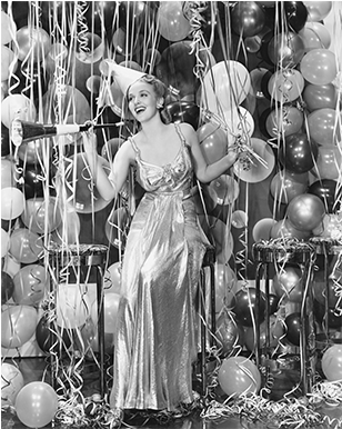 Croissant, Coffee And A Twerk - Fashionable New Years Eve (755x385), Png Download