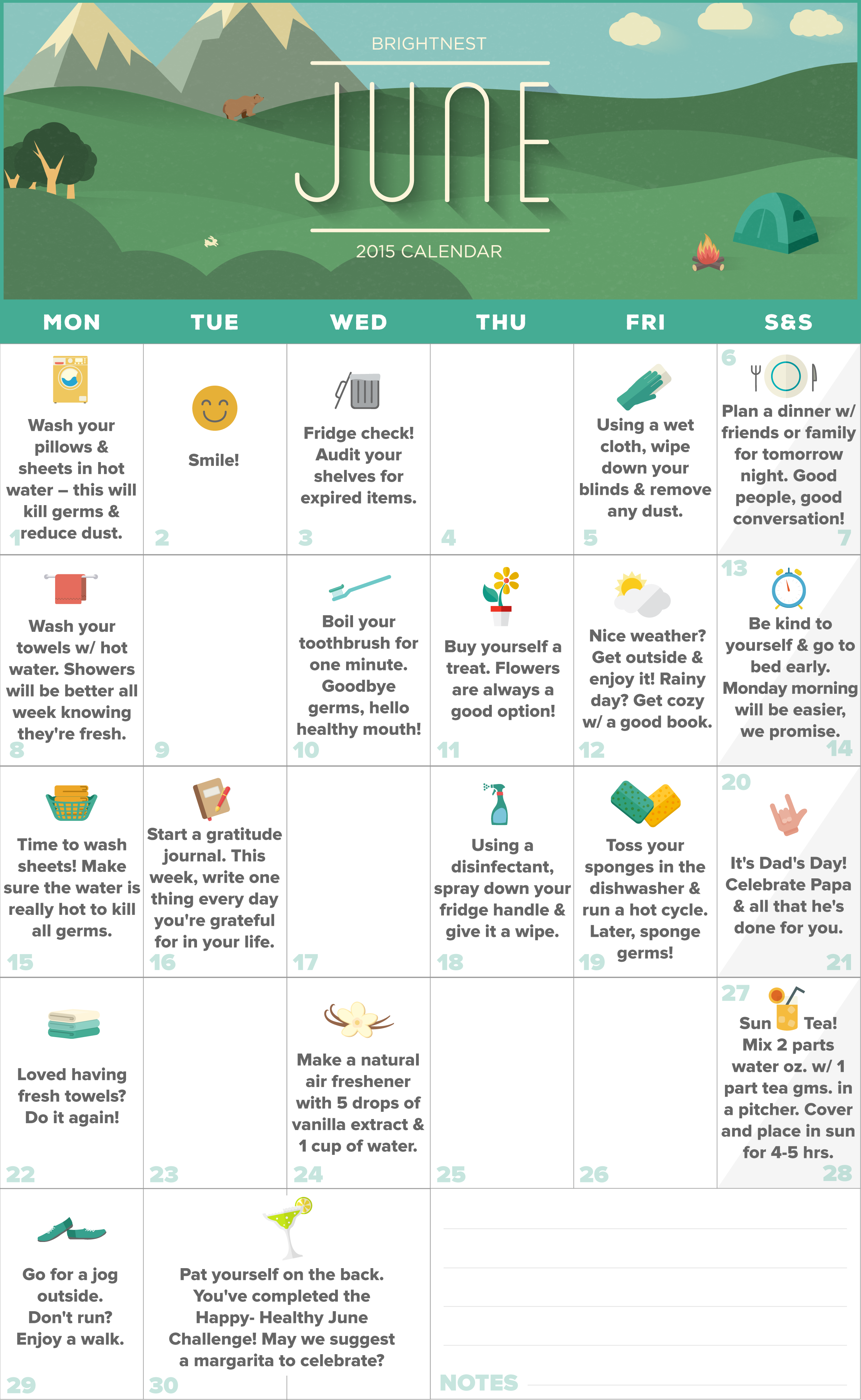 Junecalender - Green Cleaning (2500x4066), Png Download