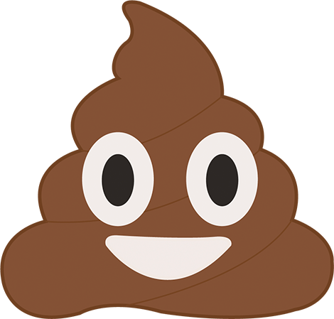 Poop Emoji (470x449), Png Download