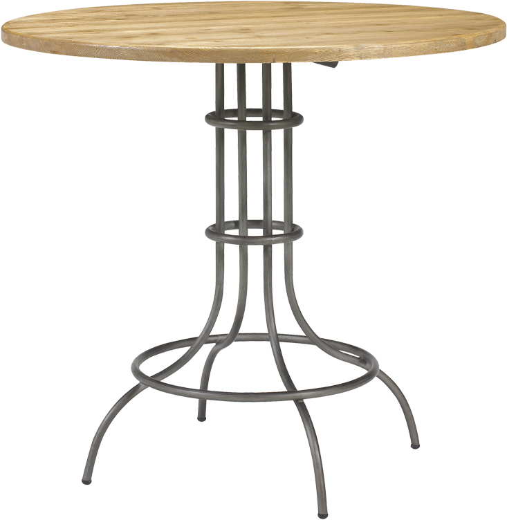 Compare - French Heritage Pyrenees Pub Table, Grey (800x800), Png Download