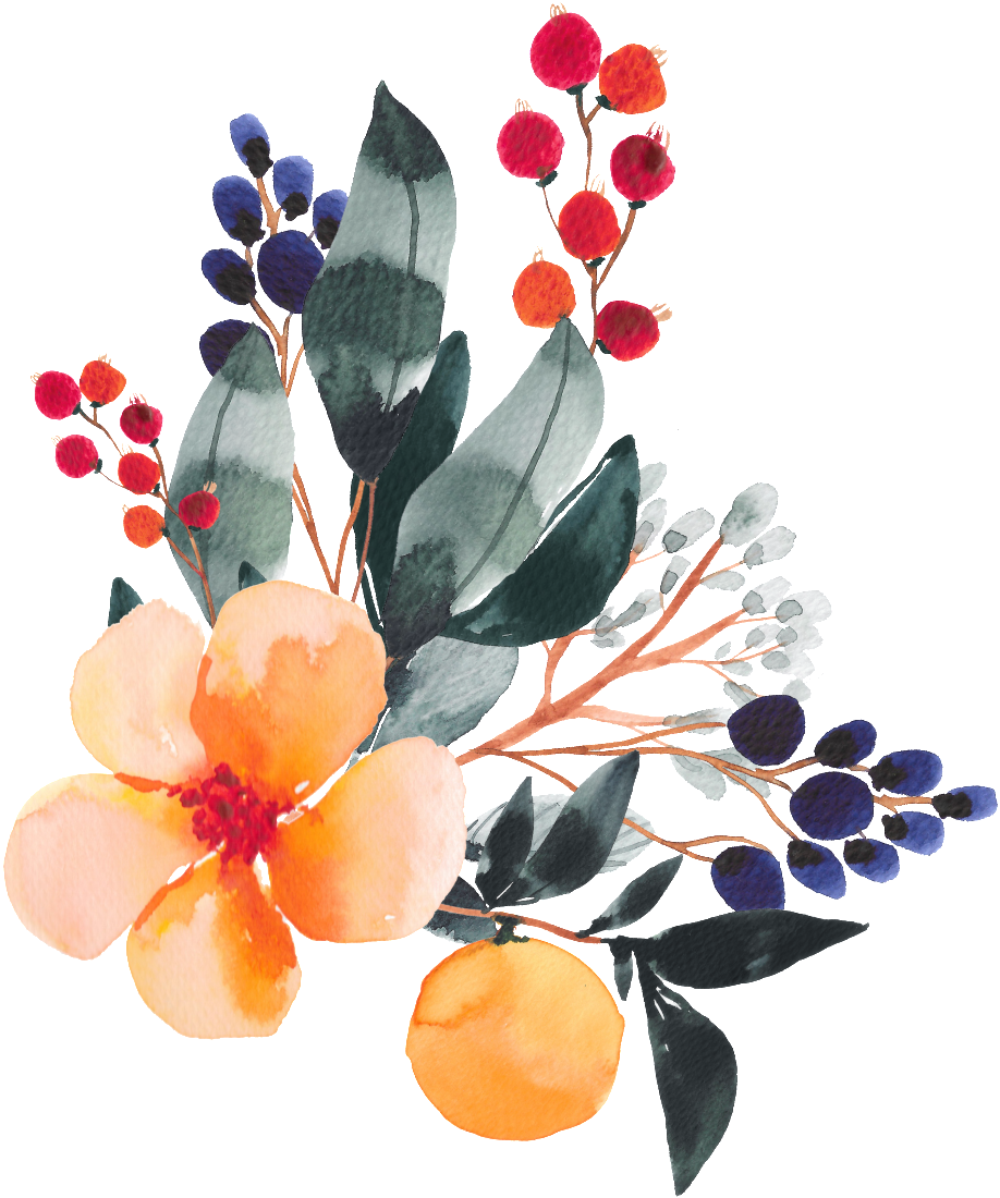 Pintado A Mano De Color Plantas Empalmar La Acuarela - Watercolor Painting (1024x1206), Png Download