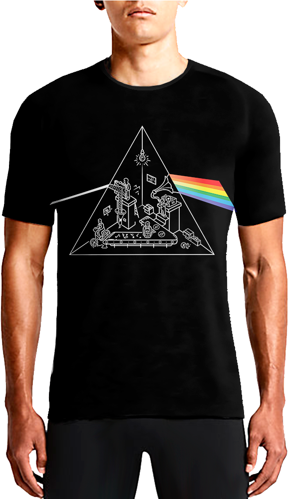 Dark Side Of The Moon / Guys Tees - Flash T Shirt India (756x999), Png Download