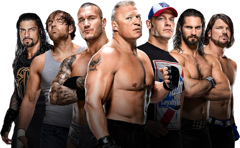 Wwe Wrestlers Group Png (974x599), Png Download