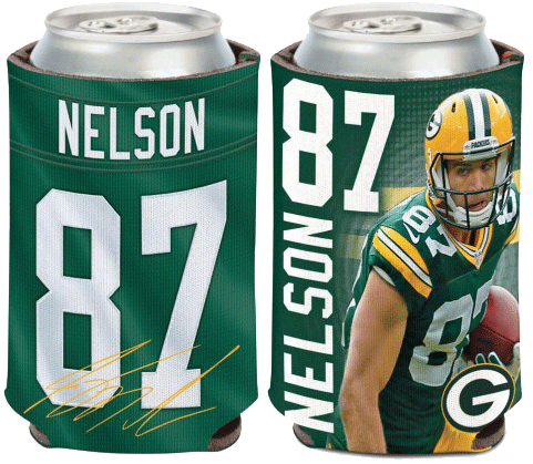 Jordy Nelson Packer Player Can Cooler 12 Pc Min - Green Bay Packers Jordy Nelson Can Cooler (498x498), Png Download