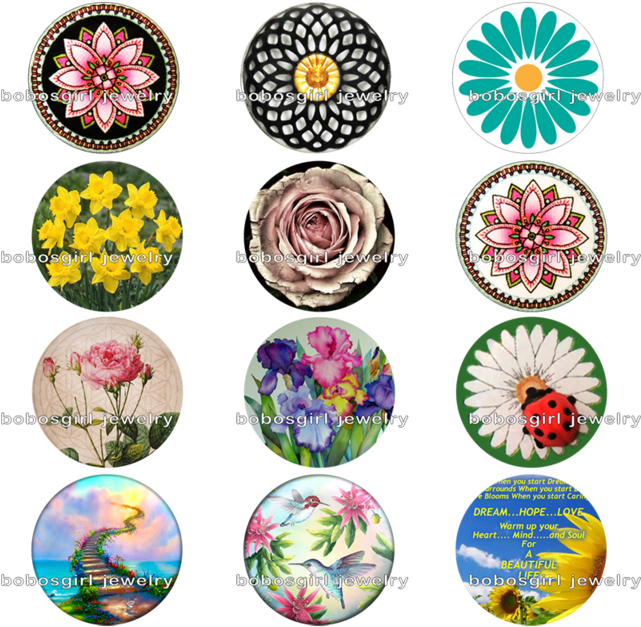 Hot Flower Glass Magnetic Button Fit Snap Jewelry Bead - Vintage Rose,peach Canvas Print - Small By Mehrfarbeimleben (640x640), Png Download