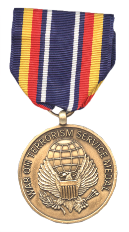 Global War On Terrorism Service Medal (260x466), Png Download