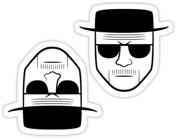 Heisenberg ×2 Sticker - 3drose Tm_178683_1 Heisenberg Stainless Steel Travel (375x375), Png Download