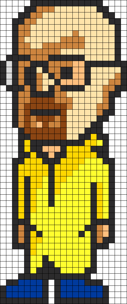 Heisenberg Perler Bead Pattern / Bead Sprite - Central City Brewing Co Ltd (442x1051), Png Download