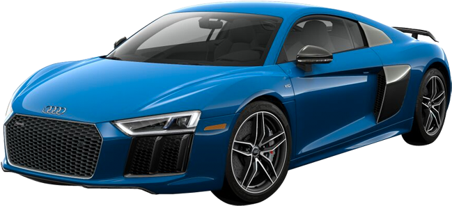 2018 Audi R8 Coupe V10 Plus - 2018 Audi 2 Door (750x350), Png Download