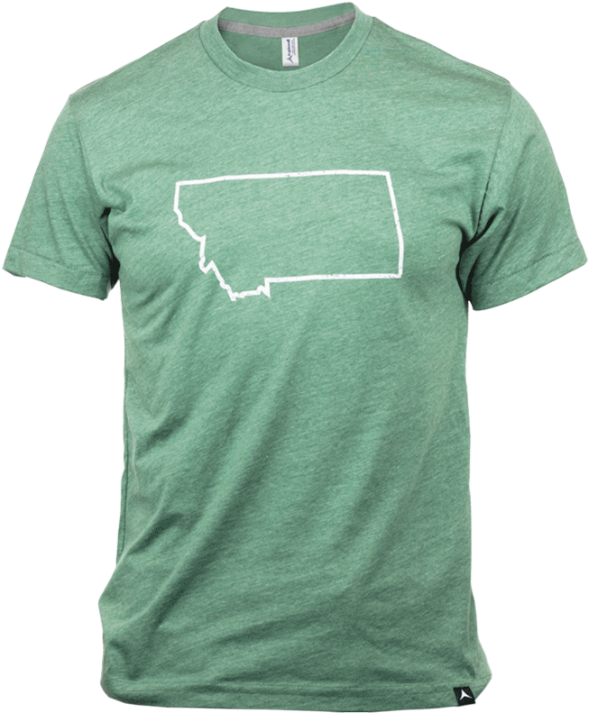 Aspinwall Outline Montana T Shirt Pine 1 - Lrg Men's Times Two Gingham Shirt (672x800), Png Download