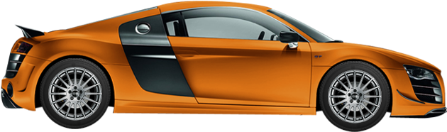 Tyres For Audi R8 Vehicles - Audi R8 Orange Png (780x350), Png Download