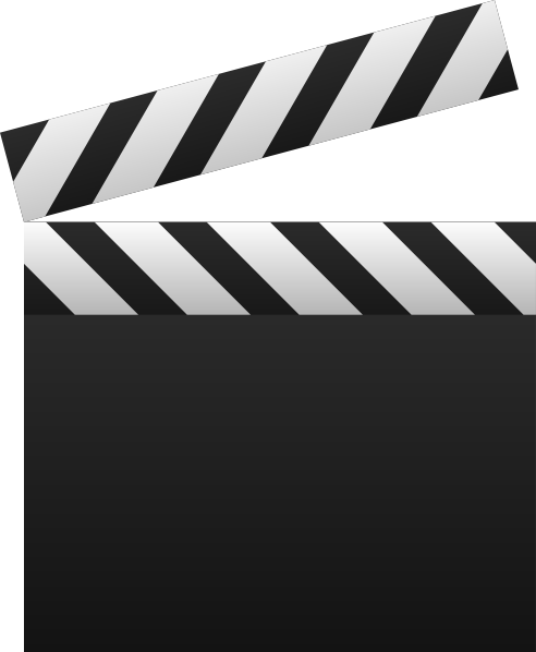 Movie Clipart Clipper - كلاكيت Png (492x598), Png Download