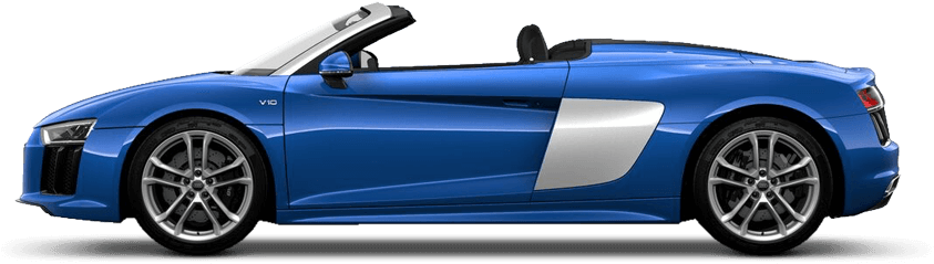 Audi R8 Spyder - Side Audi R8 Png (850x480), Png Download
