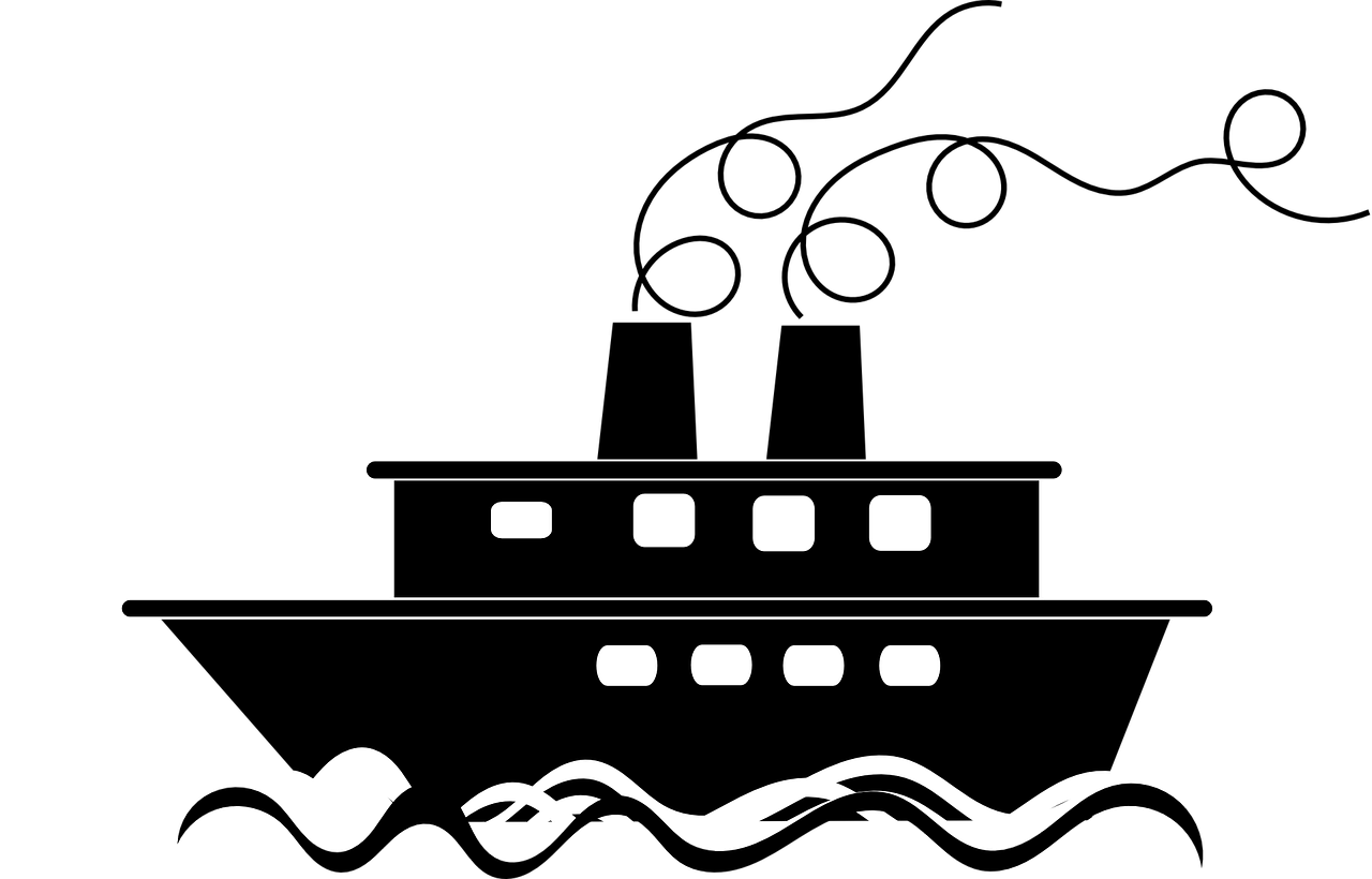 Boat, Boat Sail Sailing Waves Sea Silhouette Wat - Boat Silhouette Transparent Background (1280x820), Png Download